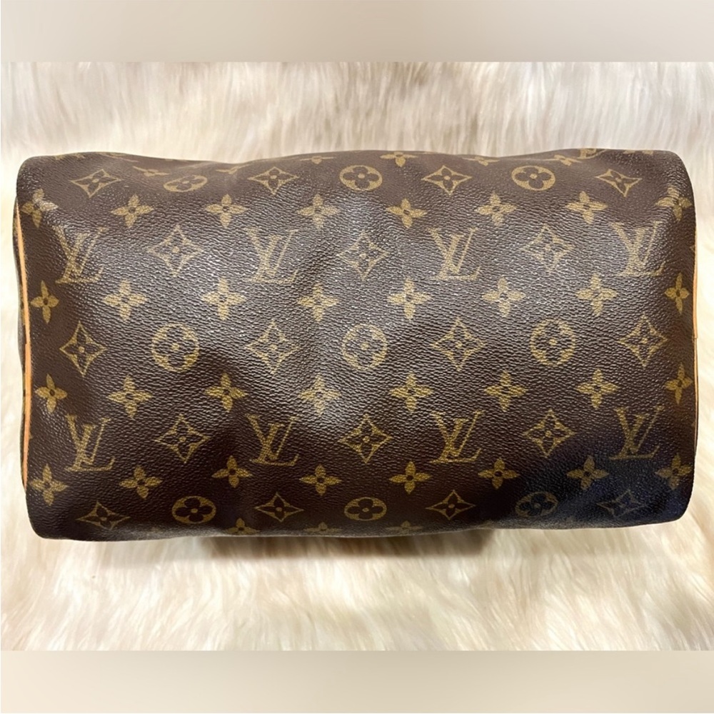 Authentic Louis Vuitton Speedy 30 Shoulder Bag Tote Handbag Purse - Picture 10 of 16